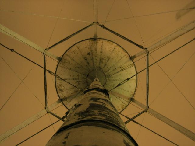 Beneath the water tower