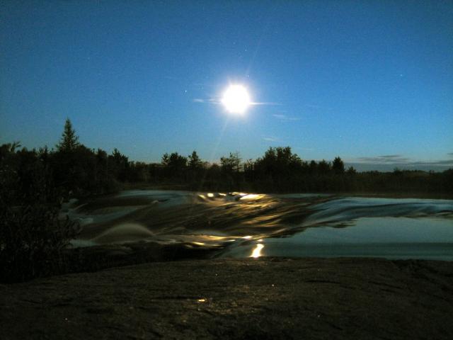 Moon over Pinawa