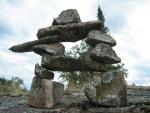 These structure are all over Canada, I think it was a territory marking thing for the Indians