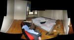 A photo stitch of my new room