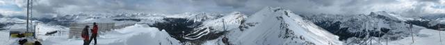 Pano from Lookout Mountain, Sunshine Village
