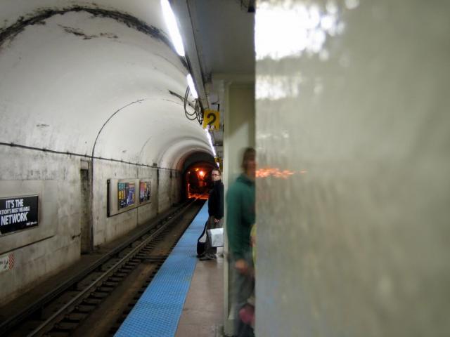 In the subway