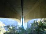 Under a really large bridge