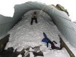 Found an underpass filled with snow