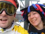 Anita and me on a chair lift