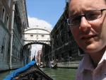 Me on a Gondola about to float past Casanovas prison