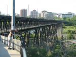 Road/Rail bridge in Edmonton